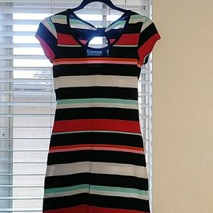 GORGEOUS STRIPED FITTED DRESS